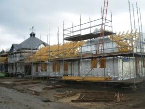 new build homes under construction
